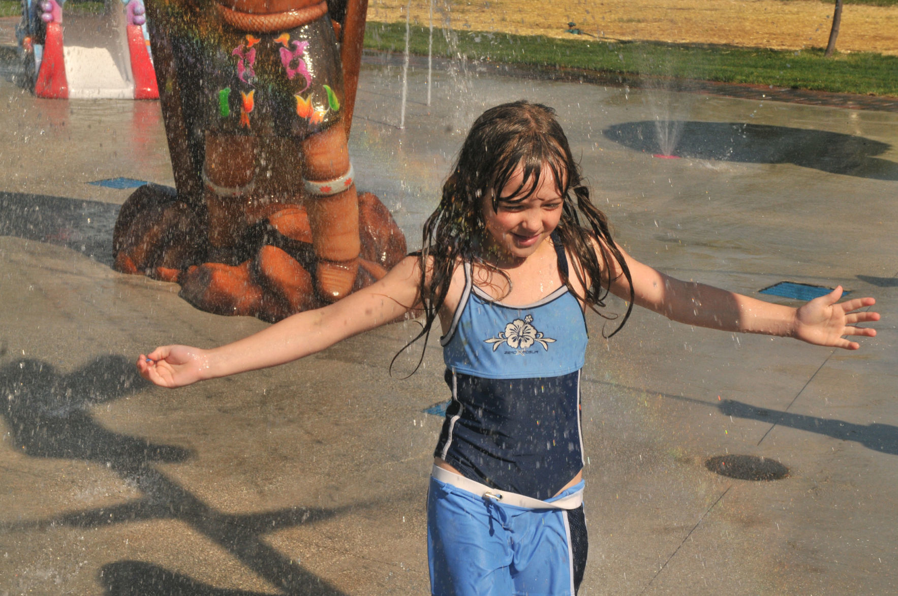 July 4, 2013 -- splash pad opens